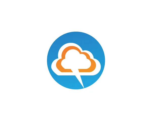 Вектор Логотипу Піктограми Хмари — стоковий вектор