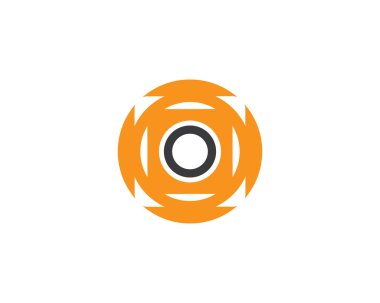 kamera simgesi logo tasarım vektörü