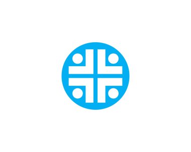 Sağlık logosu tasarım vektör şablonu