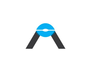 Bir harf logo vektör şablonu