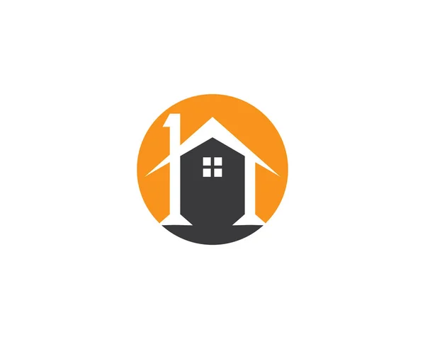 Real Estate Building Home Logo Vector — Stock Vector