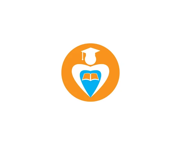 Eğitim Insanlar Simge Logo Tasarım Vektör — Stok Vektör
