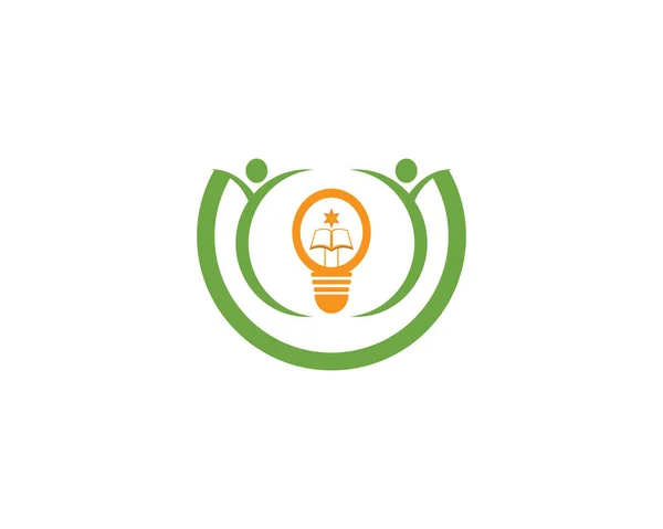 Vektor Desain Logo Orang Pendidikan - Stok Vektor