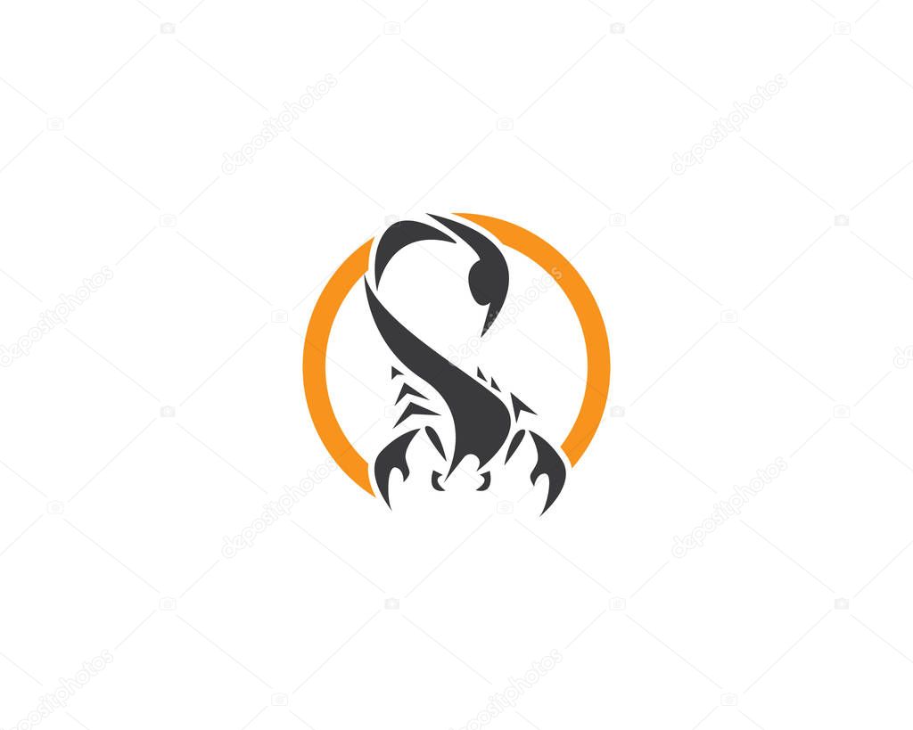 Scorpion icon logo design vector illustration