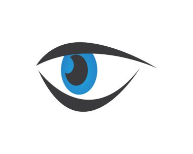 Göz Bakımı sağlık logo vektör