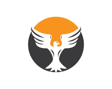 Güvercin kuş simgesi logo vektör