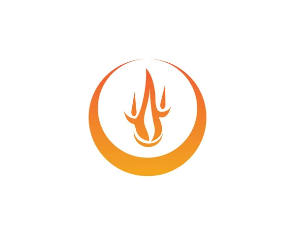 Feuer Flamme Logo Vektor — Stockvektor