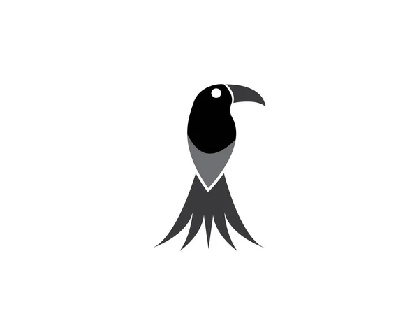 Paloma Pájaro Icono Logo Vector — Archivo Imágenes Vectoriales