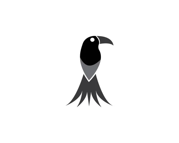 Paloma Pájaro Icono Logo Vector — Vector de stock