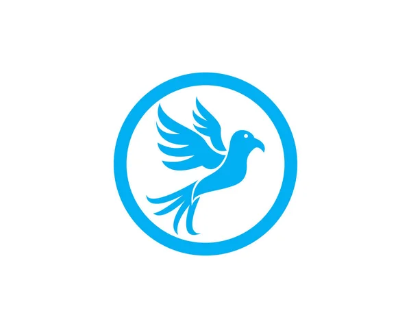 Dove Bird Ikon Logotyp Vektor — Stock vektor