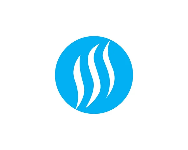 River Icon Logo Projekt Szablon Wektor — Wektor stockowy
