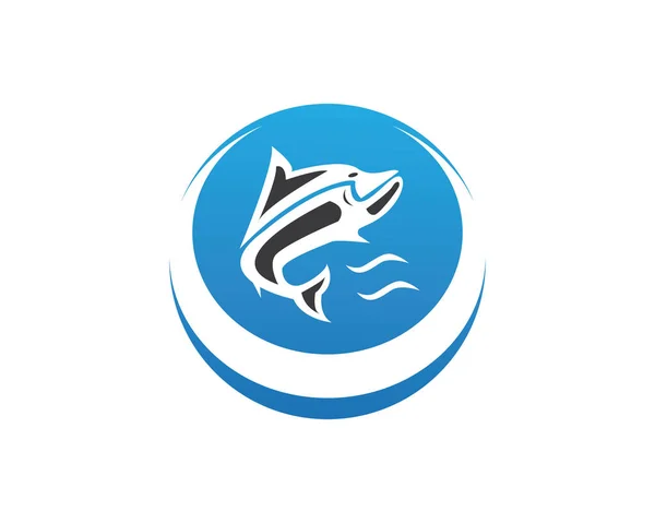 Fisch Symbol Logo Design Vektor Vorlage — Stockvektor