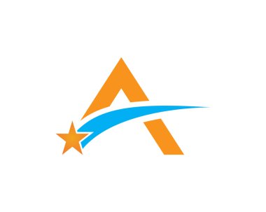 Harf simgesi ve sembol vektör şablonu