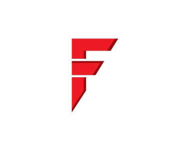 F logosu ve sembolleri şablon vektör simgeler