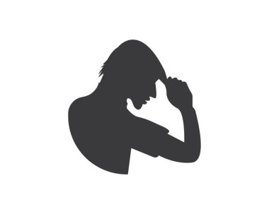 Siluet insanlar logo vektör şablonu