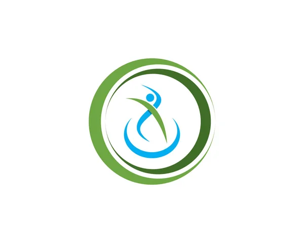 İnsan karakter logo vektör şablonu