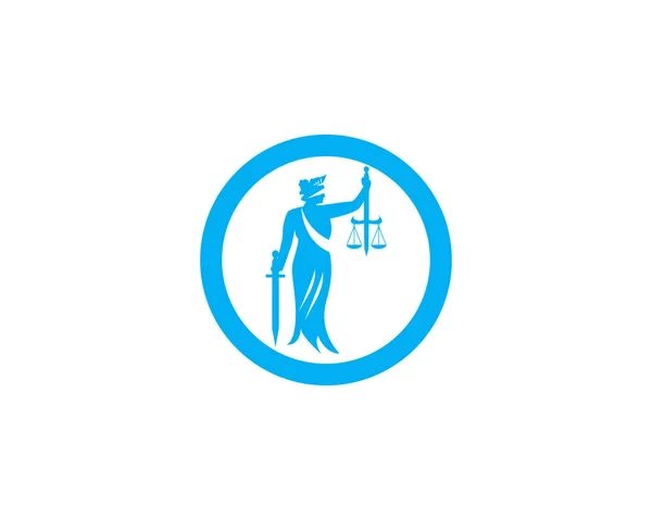 Escritório Advocacia Ícone Justiça Logotipo Vetor —  Vetores de Stock