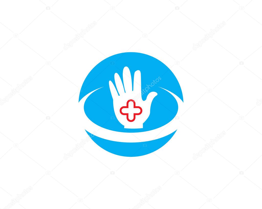 Medical health icon logo design vector template