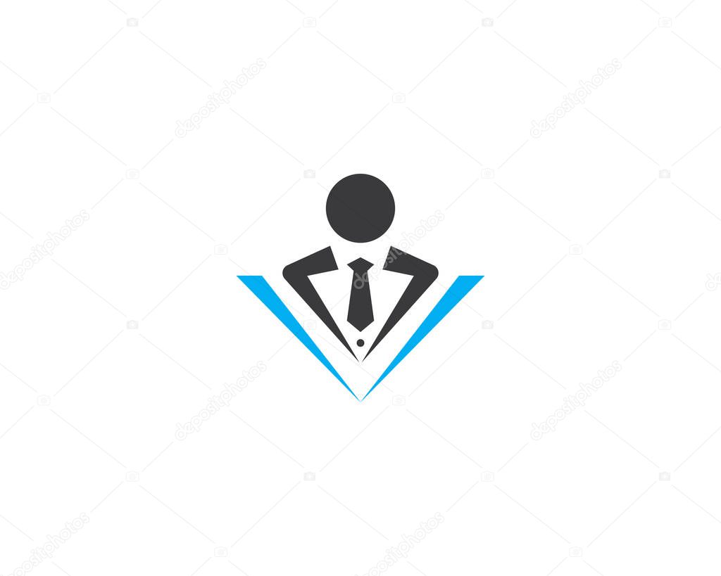 Tie business icon logo and symbol