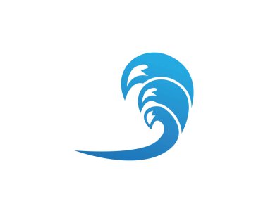 Dalgalar plaj logosu ve semboller simge uygulaması