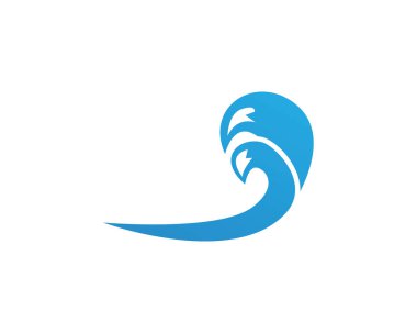 Dalgalar plaj logosu ve semboller simge uygulaması