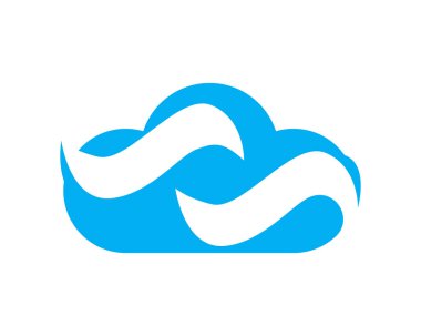 Bulut sunucuları veri logosu ve simgeler simgeleri