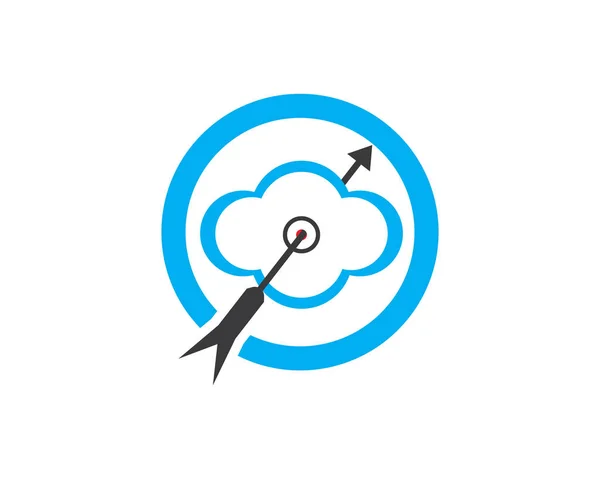 Λογότυπο Και Εικονίδια Συμβόλων Διακομιστών Cloud — Διανυσματικό Αρχείο