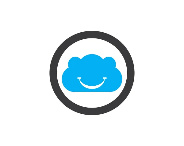 Піктограми Даних Хмарних Серверів Логотип Символи — стоковий вектор
