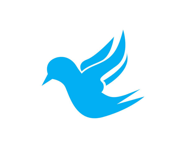Вектор логотипа птицы. Дизайн векторного шаблона логотипа летающей птицы. Символ логотипа голубя
