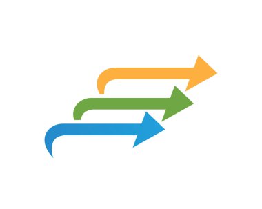 Ok vektör illüstrasyon simgesi Logo Şablonu tasarımı