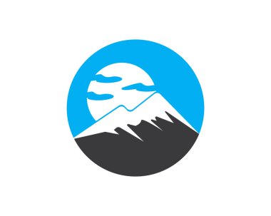 Doğa Dağ simgesi Logo İş Şablonu Vektör