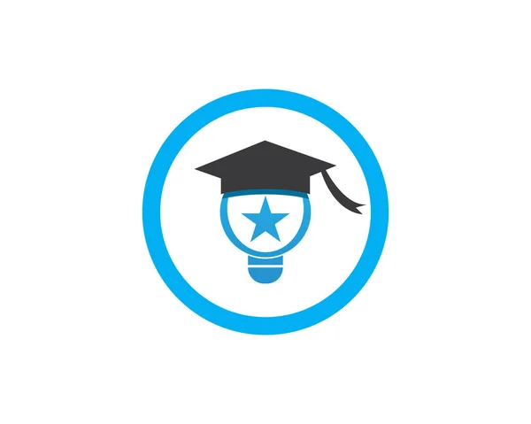 Eğitim Logosu Şablonu Vektör Çizimi Tasarımı — Stok Vektör