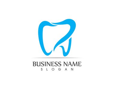 Diş bakımı logosu ve semboller şablon simgeleri uygulaması