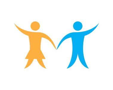 Topluluk, ağ ve sosyal simge tasarım şablonu.