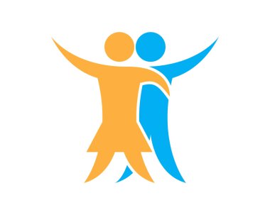 Topluluk, ağ ve sosyal simge tasarım şablonu.