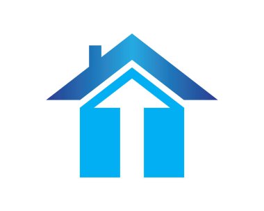 Emlak, Emlak ve İnşaat Logosu Şirketi tabelası için tasarım. Vektör Logosu .