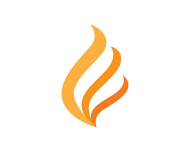 Web uygulaması için alev simgesi vektör şablonunu ateşle