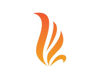 Web uygulaması için alev simgesi vektör şablonunu ateşle