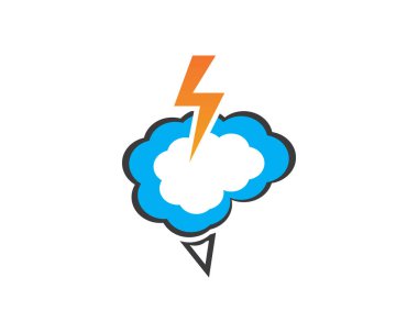 Akıllı beyin simgesi ve sembol vektör çizimi