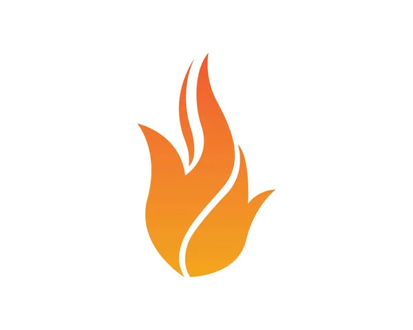 Feuer Flamme Symbol Vektorvorlage Illustration Für Web App — Stockvektor