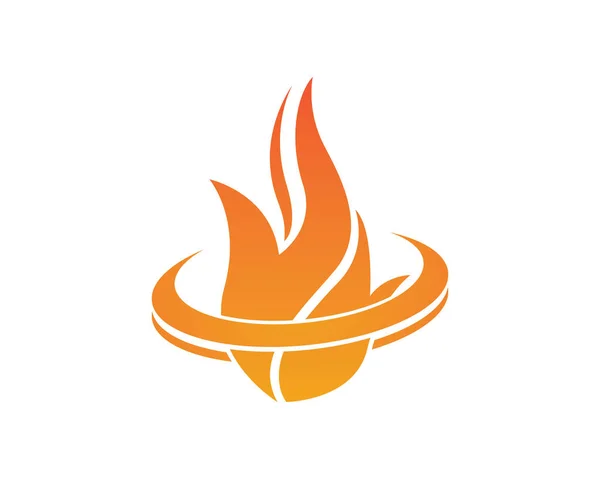 Feuer Flamme Symbol Vektorvorlage Illustration Für Web App — Stockvektor