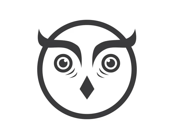 Eule Symbol Logo Design Vektor Illustration — Stockvektor