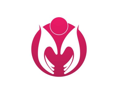 İnsanlara logo vektör şablonu ver