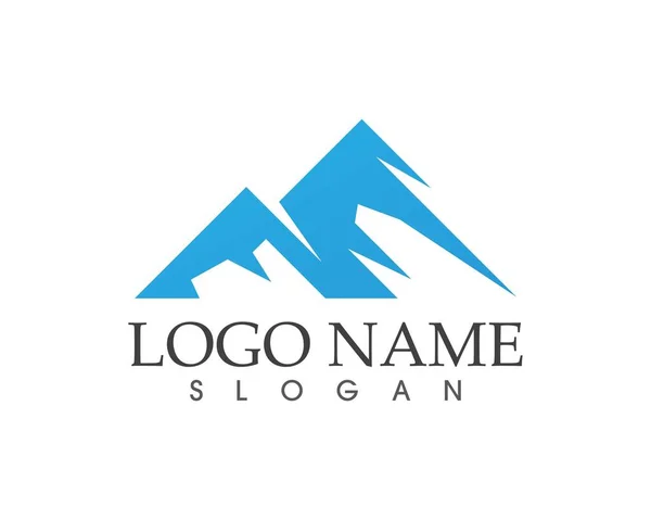 Doğa dağ logo vektör şablonu