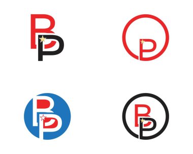 BP simge iş logo vektör şablonu