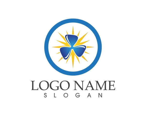 Modelo Logotipo Ícone Estrela —  Vetores de Stock