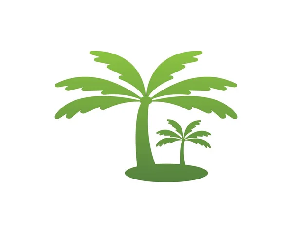 Plantilla Vector Logotipo Árbol Coco — Archivo Imágenes Vectoriales