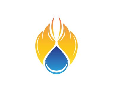 Fire flame icon logo vector