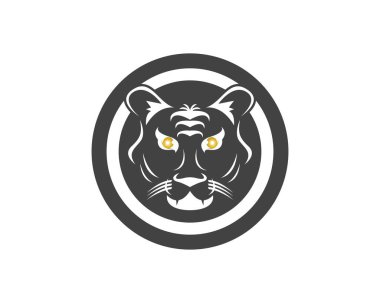 Tiger head icon logo vector illustration