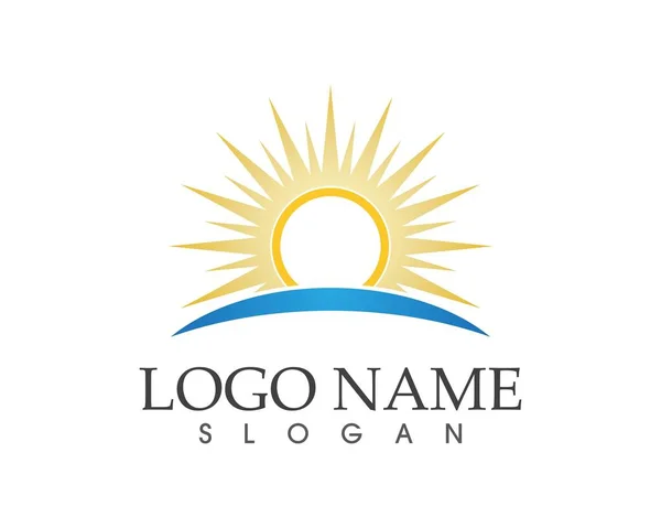 Sun Icon Logo Design Template — Stock Vector